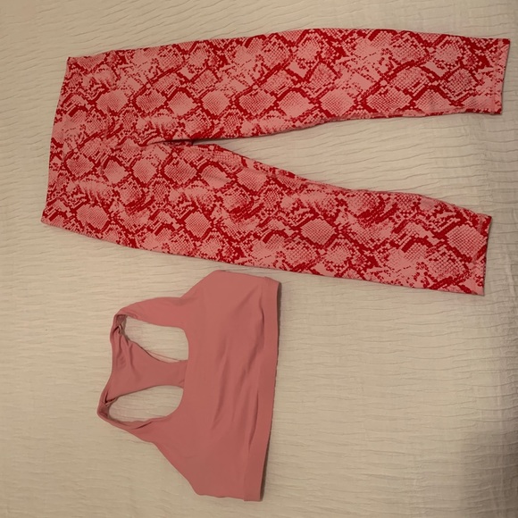 Fabletics Other - Fabletics Persimmon Python Set